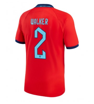 Anglia Kyle Walker #2 Koszulka Wyjazdowych MŚ 2022 Krótki Rękaw